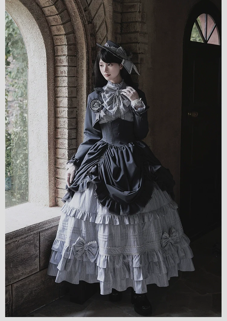 Alice Girl - Duke of Victoria - Classic Lolita SK & Overskirt Set - Image 5