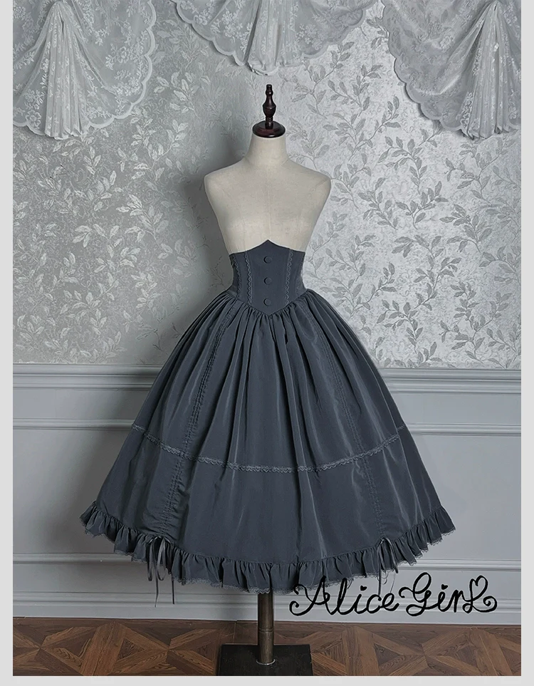 Alice Girl - Duke of Victoria - Classic Lolita SK & Overskirt Set - Image 52