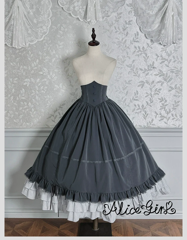 Alice Girl - Duke of Victoria - Classic Lolita SK & Overskirt Set - Image 54