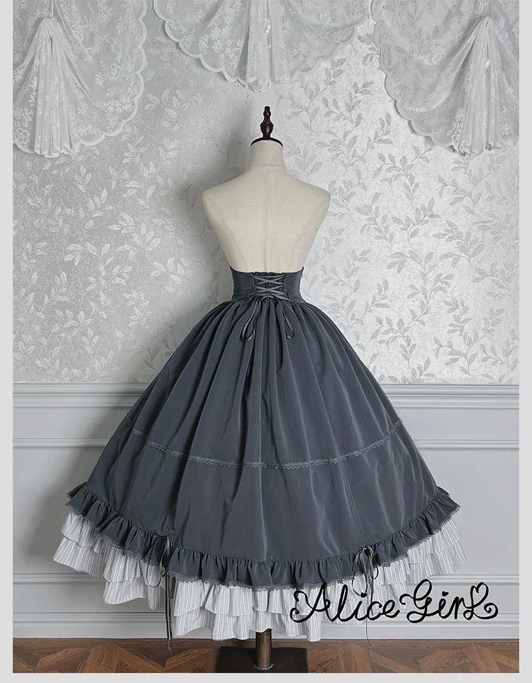 Alice Girl - Duke of Victoria - Classic Lolita SK & Overskirt Set - Image 55