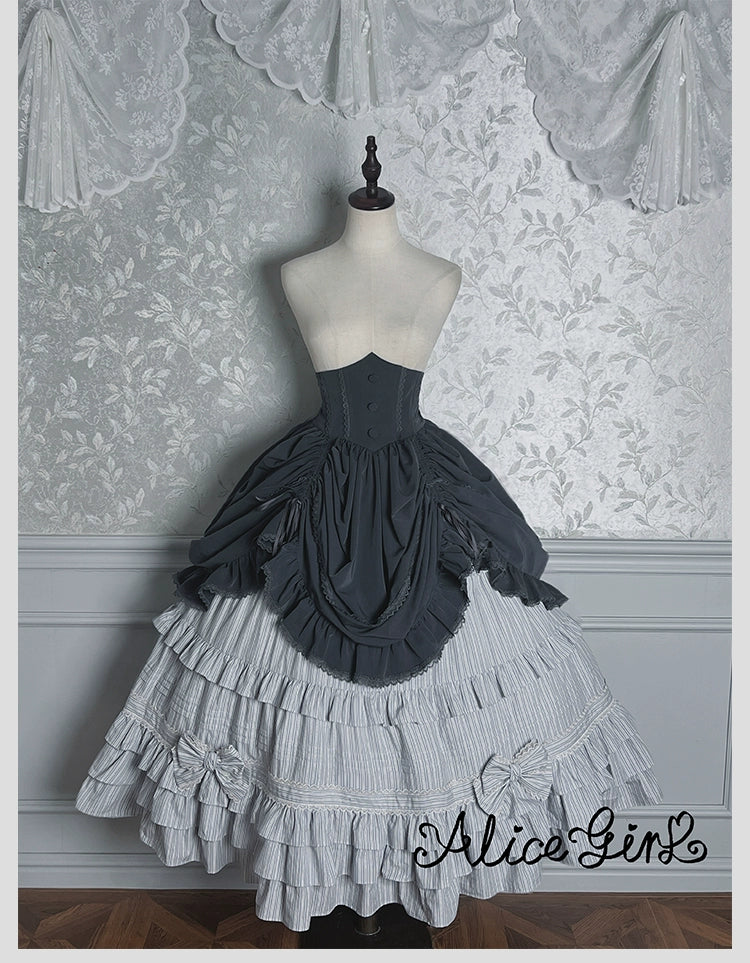 Alice Girl - Duke of Victoria - Classic Lolita SK & Overskirt Set - Image 56