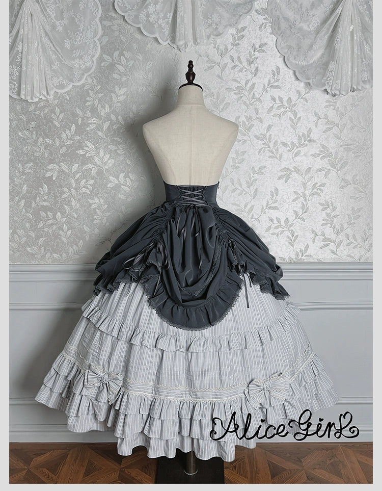 Alice Girl - Duke of Victoria - Classic Lolita SK & Overskirt Set - Image 57