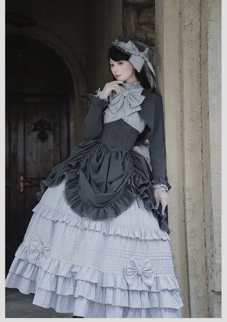 Alice Girl - Duke of Victoria - Classic Lolita SK & Overskirt Set - Image 6