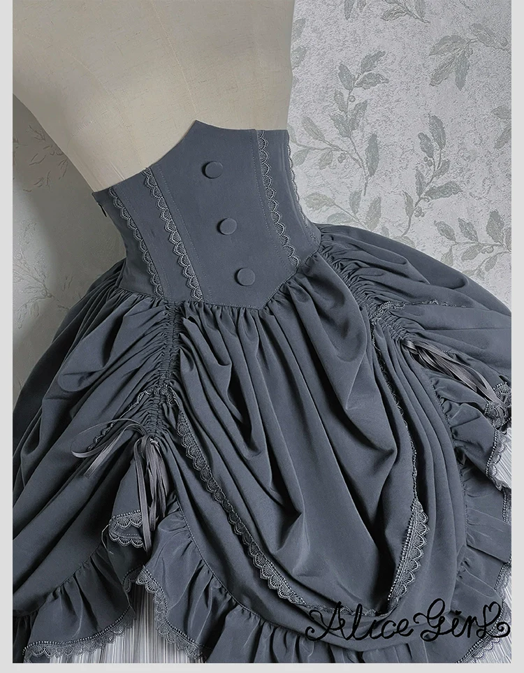 Alice Girl - Duke of Victoria - Classic Lolita SK & Overskirt Set - Image 60
