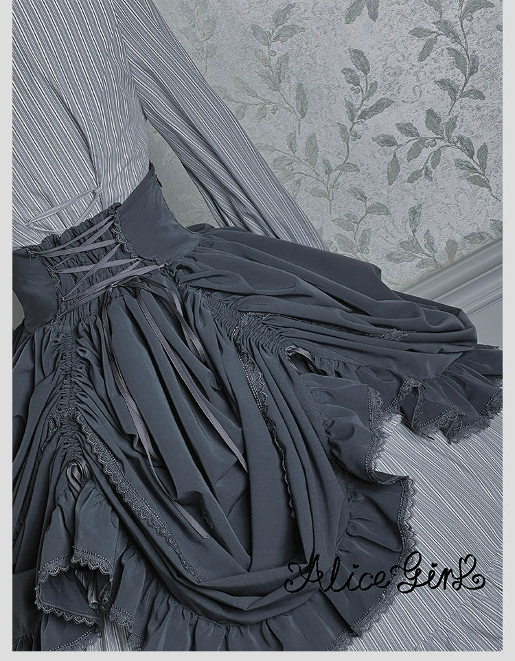 Alice Girl - Duke of Victoria - Classic Lolita SK & Overskirt Set - Image 71