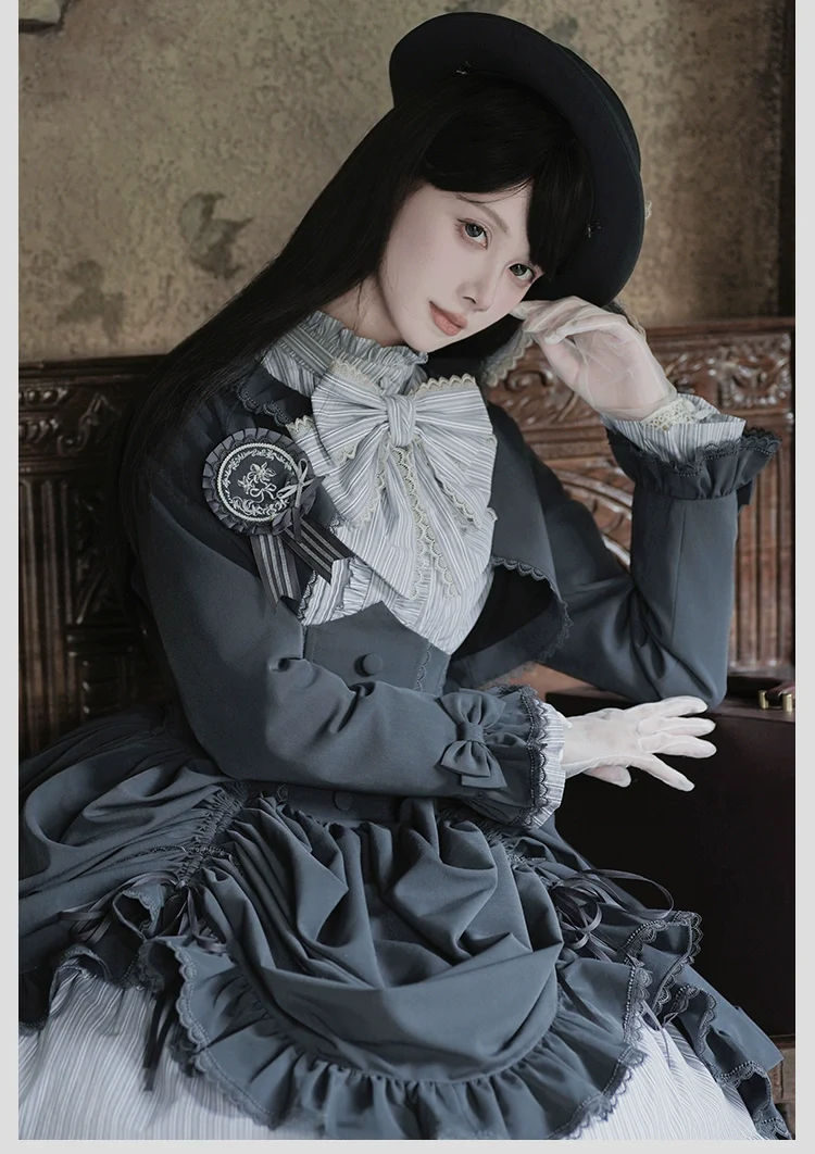 Alice Girl - Duke of Victoria - Classic Lolita SK & Overskirt Set - Image 9