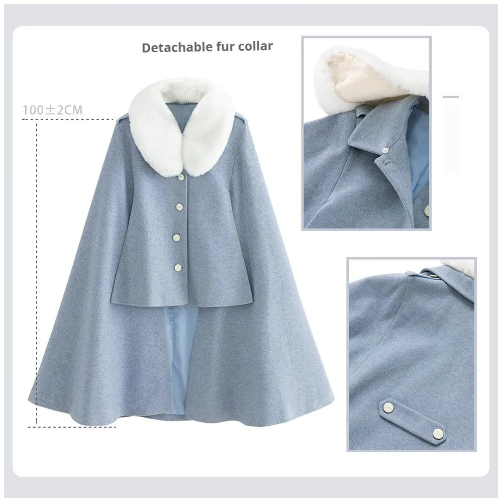 Miss Leisha - Classic Lolita Skirt Set Elegant Winter Cape - Image 27