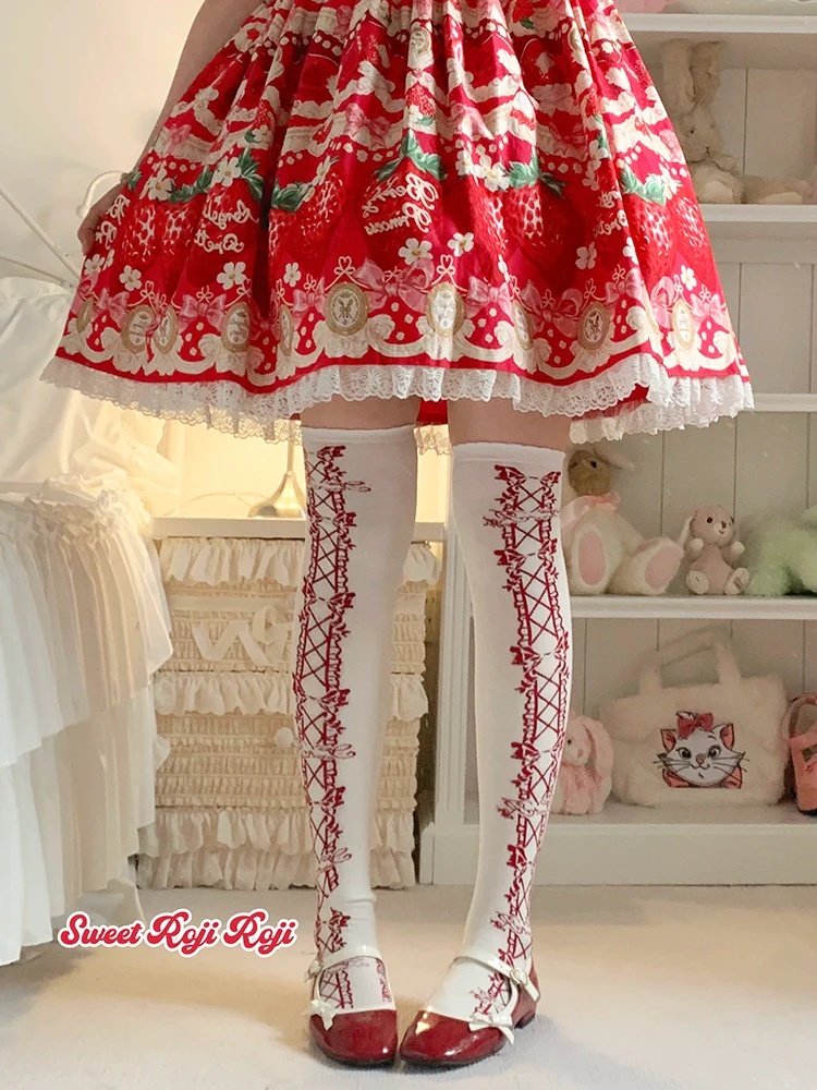 Classic Lolita Socks Autumn Mid-calf Cotton Socks - Image 6