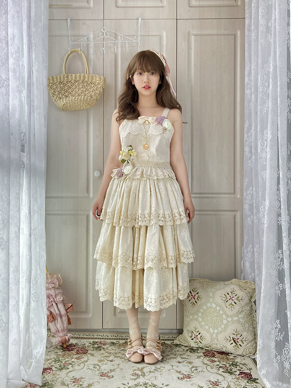Forest Waltz - Classic Lolita Tiered Skirt Multi-layer Embroidered SK - Image 15