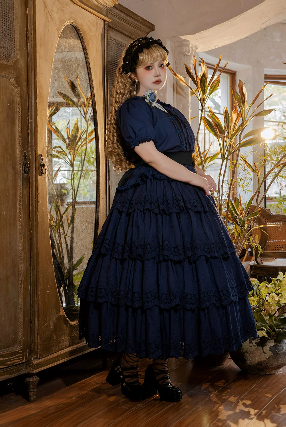 Forest Waltz - Classic Lolita Tiered Skirt Multi-layer Embroidered SK - Image 24