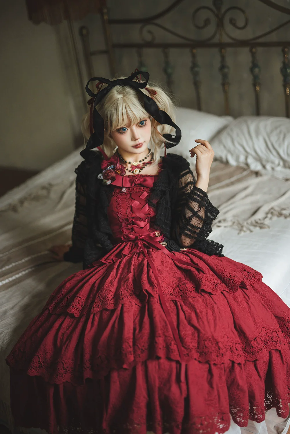 Forest Waltz - Classic Lolita Tiered Skirt Multi-layer Embroidered SK - Image 30