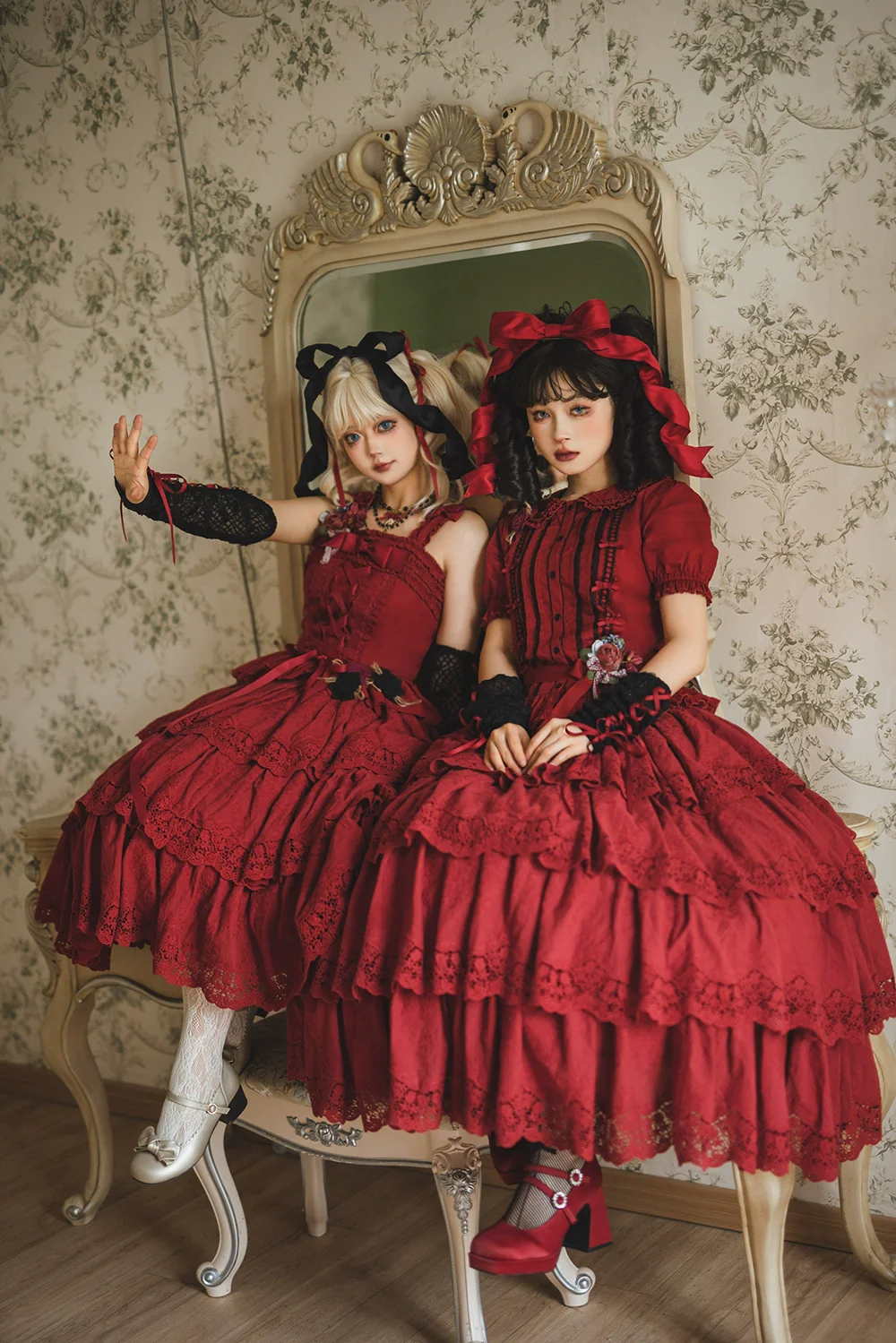 Forest Waltz - Classic Lolita Tiered Skirt Multi-layer Embroidered SK - Image 31