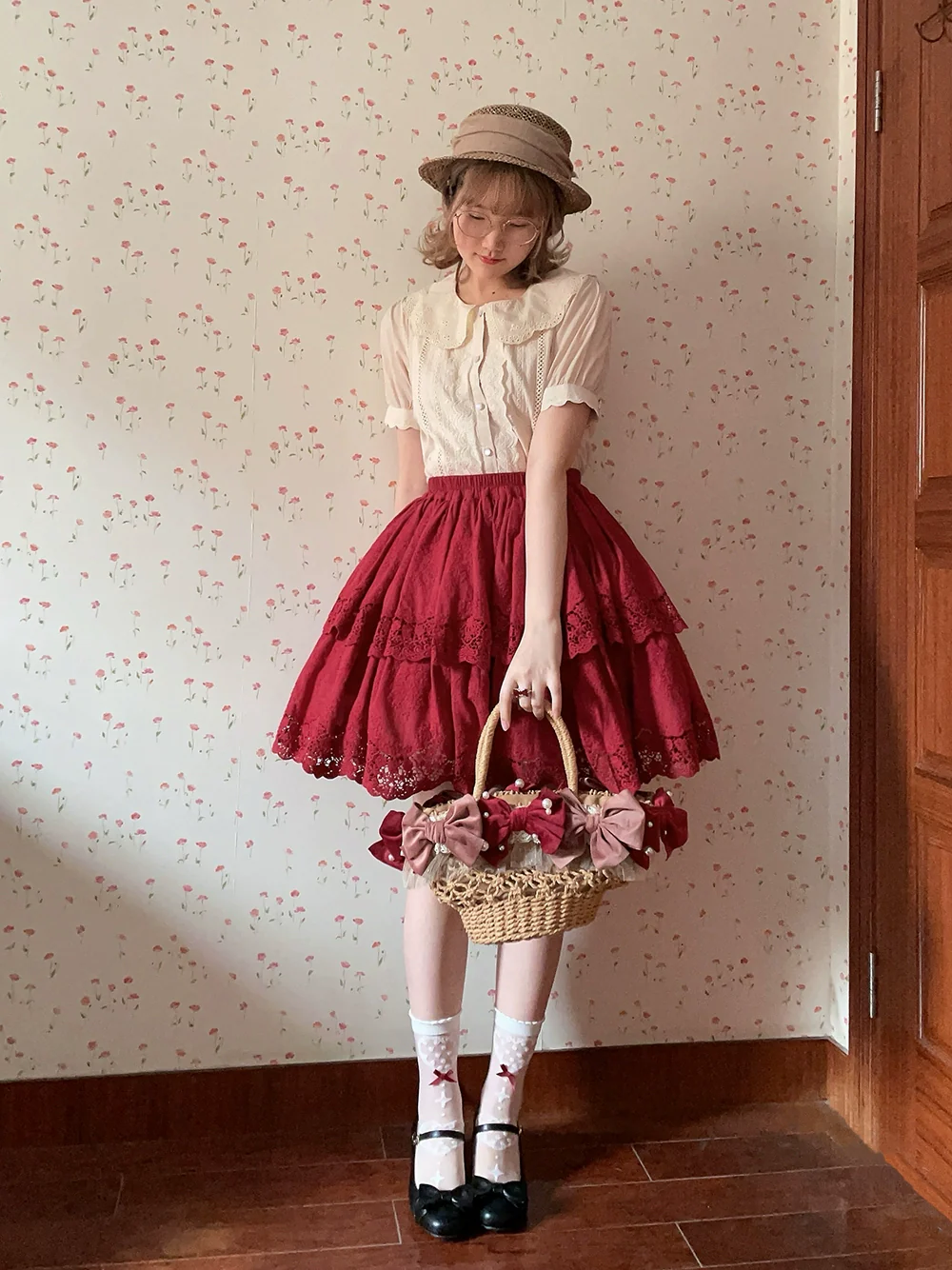 Forest Waltz - Classic Lolita Tiered Skirt Multi-layer Embroidered SK - Image 35