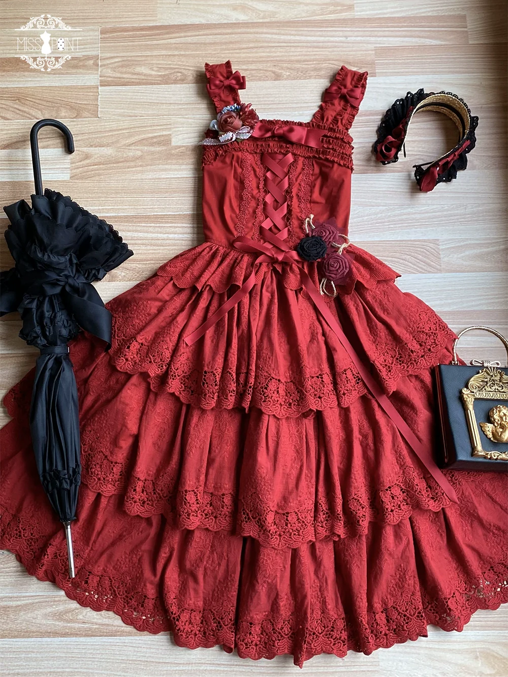 Forest Waltz - Classic Lolita Tiered Skirt Multi-layer Embroidered SK - Image 39