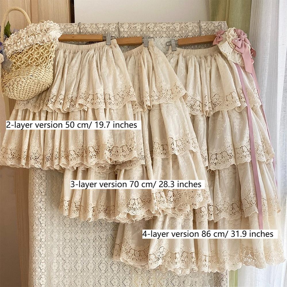 Forest Waltz - Classic Lolita Tiered Skirt Multi-layer Embroidered SK - Image 74