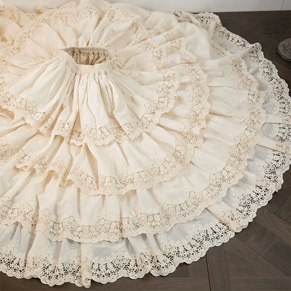 Forest Waltz - Classic Lolita Tiered Skirt Multi-layer Embroidered SK - Image 76