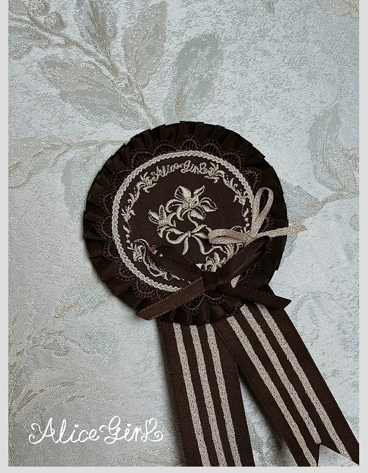 Alice Girl - Duke of Victoria - Classic Lolita Top Hat & Brooch - Image 8