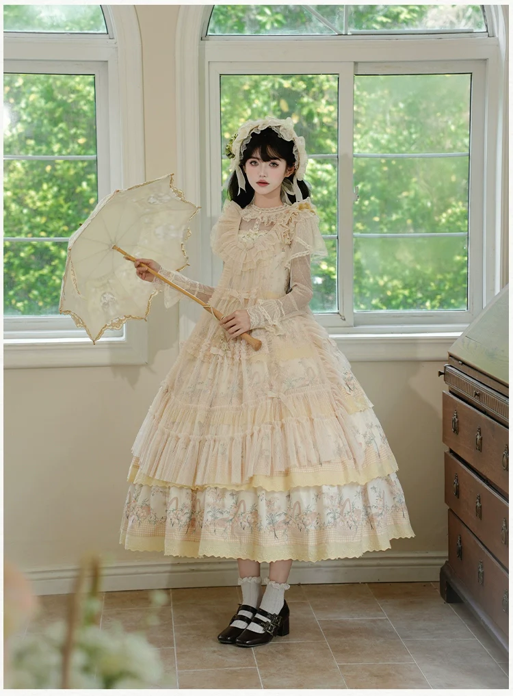 With PUJI - Letters and Poetry - Classic Lolita Tulle Over-Skirt for Summer - Image 10