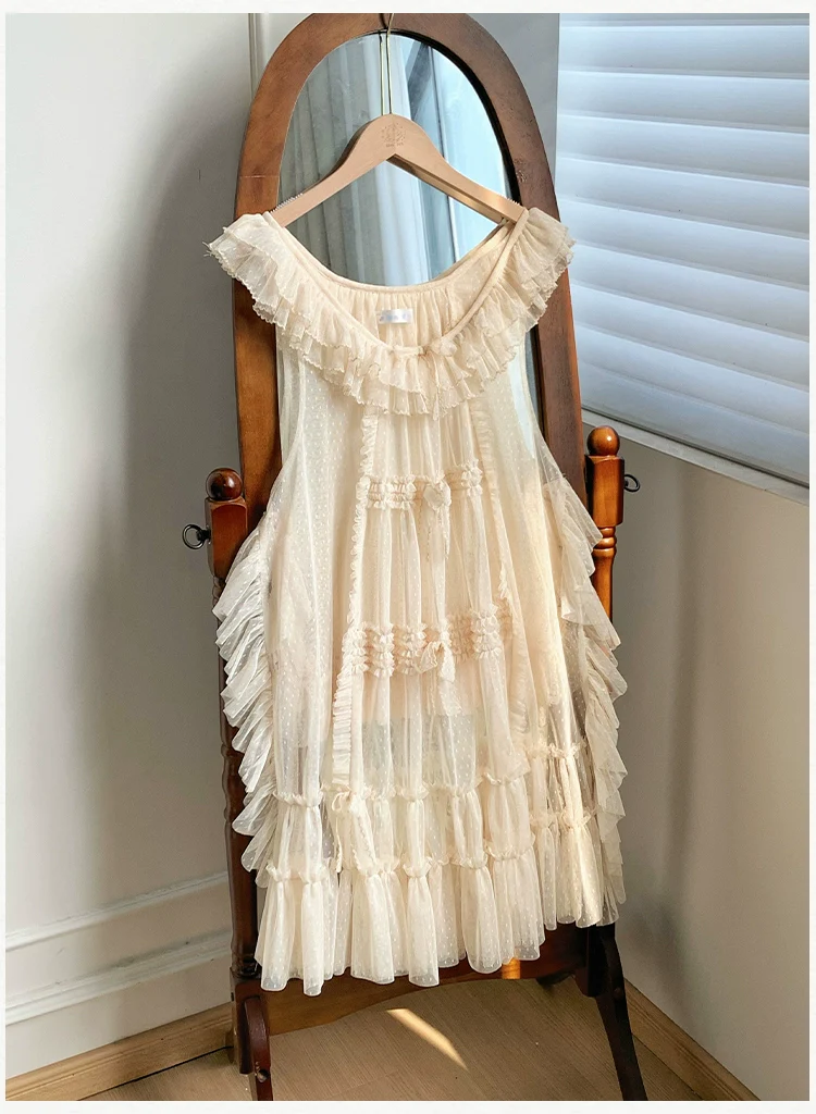 With PUJI - Letters and Poetry - Classic Lolita Tulle Over-Skirt for Summer - Image 12