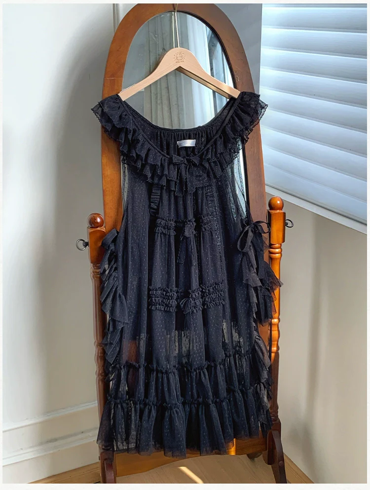 With PUJI - Letters and Poetry - Classic Lolita Tulle Over-Skirt for Summer - Image 13