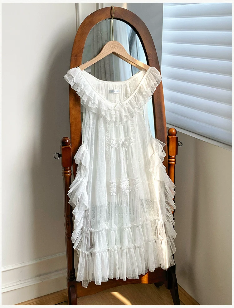 With PUJI - Letters and Poetry - Classic Lolita Tulle Over-Skirt for Summer - Image 14