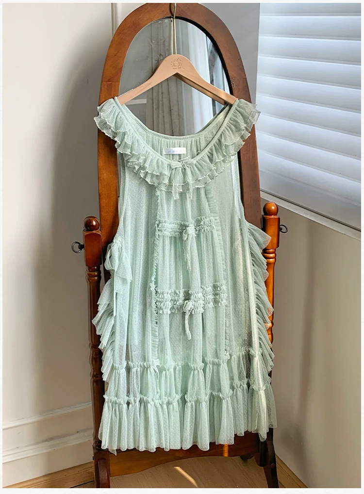 With PUJI - Letters and Poetry - Classic Lolita Tulle Over-Skirt for Summer - Image 15