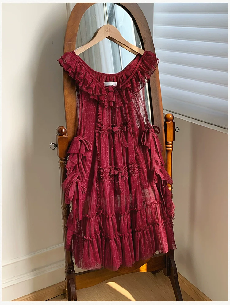 With PUJI - Letters and Poetry - Classic Lolita Tulle Over-Skirt for Summer - Image 16