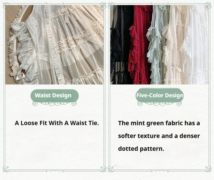 With PUJI - Letters and Poetry - Classic Lolita Tulle Over-Skirt for Summer - Image 18