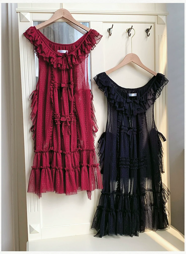 With PUJI - Letters and Poetry - Classic Lolita Tulle Over-Skirt for Summer - Image 19