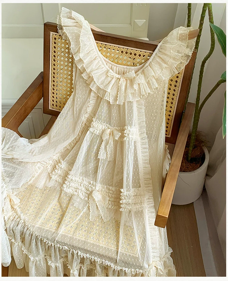 With PUJI - Letters and Poetry - Classic Lolita Tulle Over-Skirt for Summer - Image 21