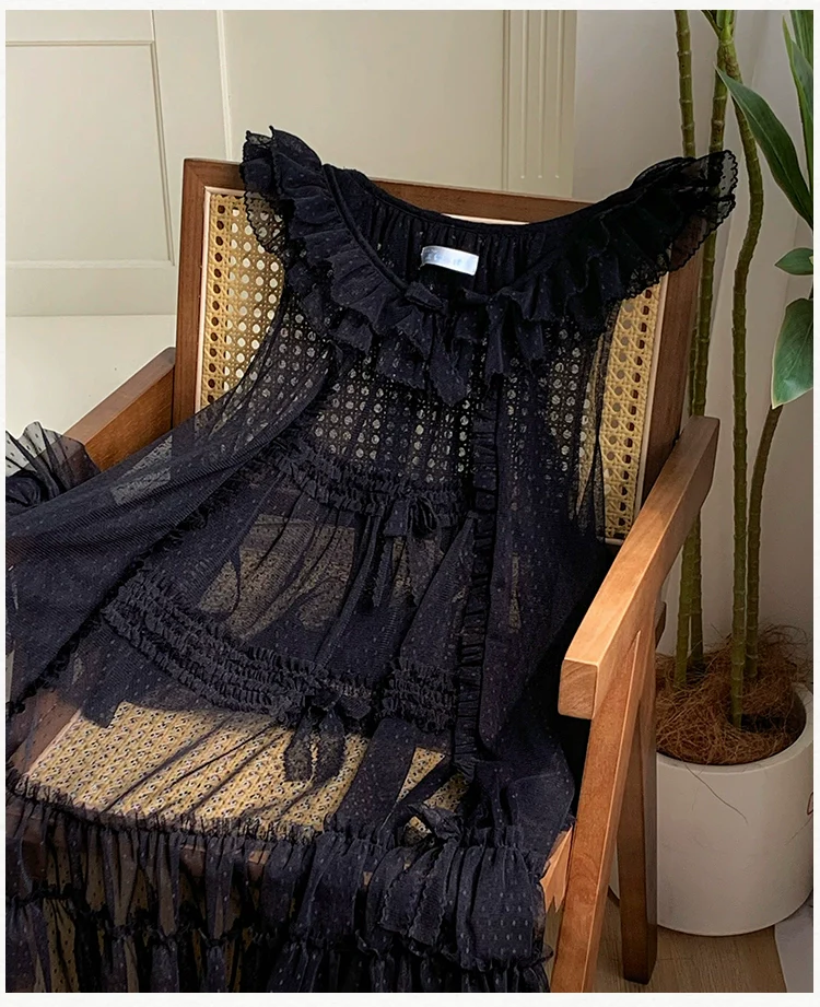With PUJI - Letters and Poetry - Classic Lolita Tulle Over-Skirt for Summer - Image 23