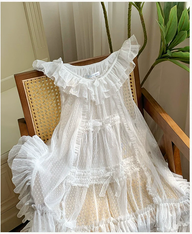 With PUJI - Letters and Poetry - Classic Lolita Tulle Over-Skirt for Summer - Image 25