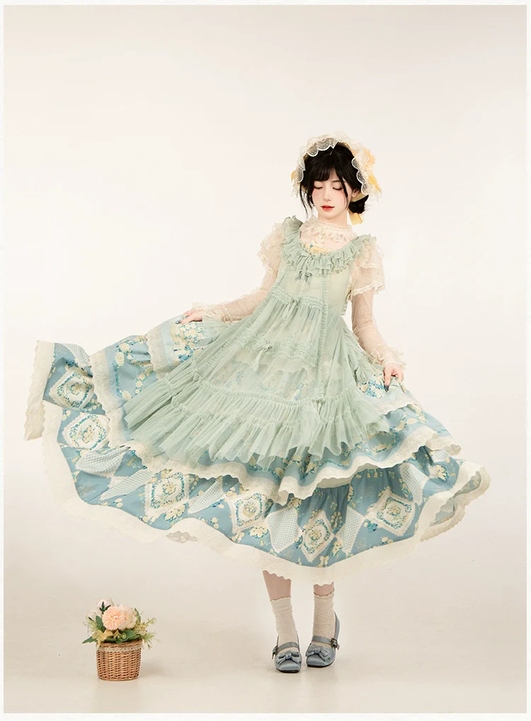 With PUJI - Letters and Poetry - Classic Lolita Tulle Over-Skirt for Summer - Image 4
