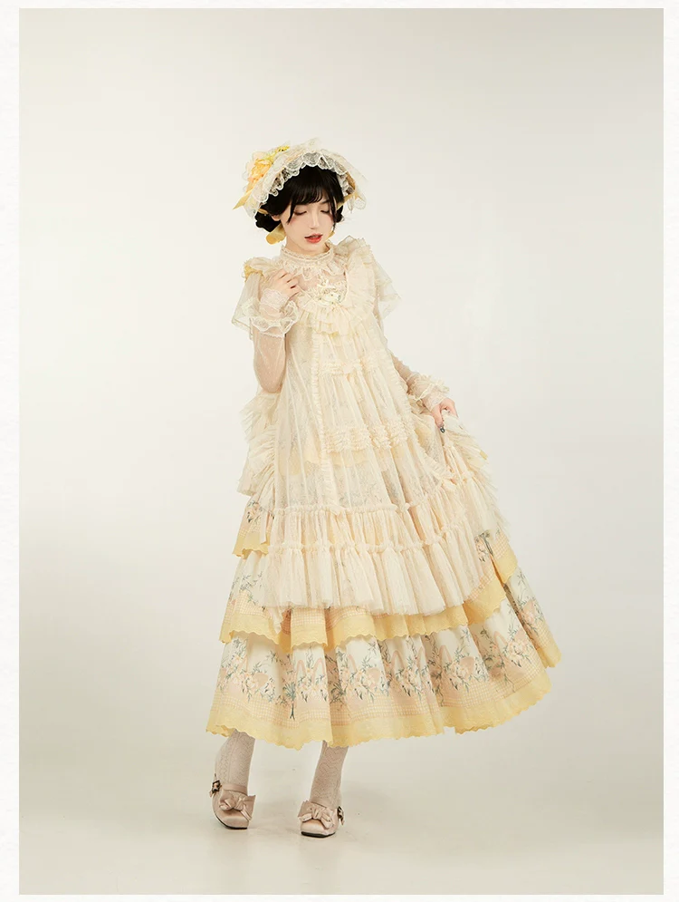 With PUJI - Letters and Poetry - Classic Lolita Tulle Over-Skirt for Summer - Image 9