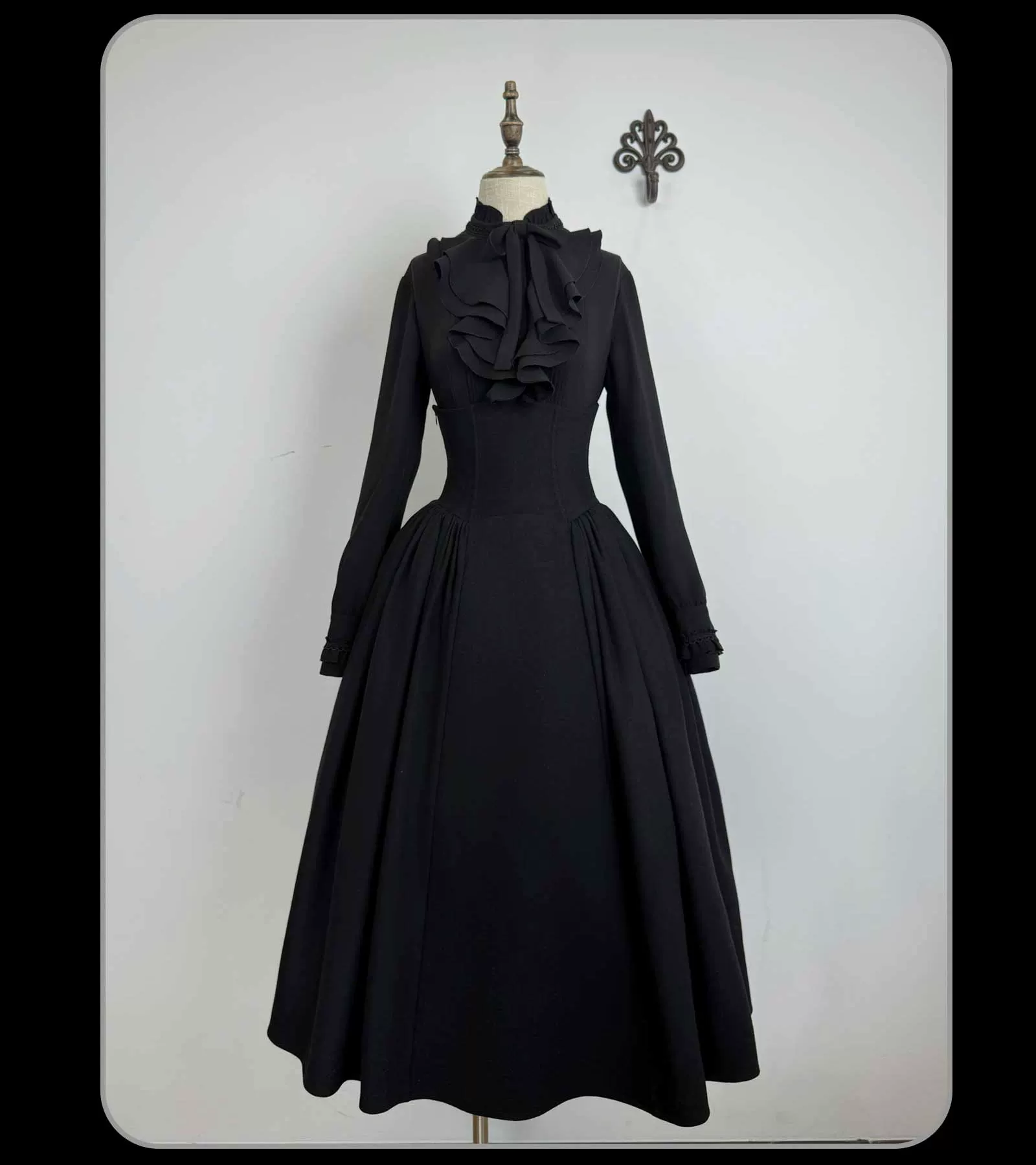 The Seventh Tenet - Classic Lolita Wool SK Set, Detachable Cape - Image 27