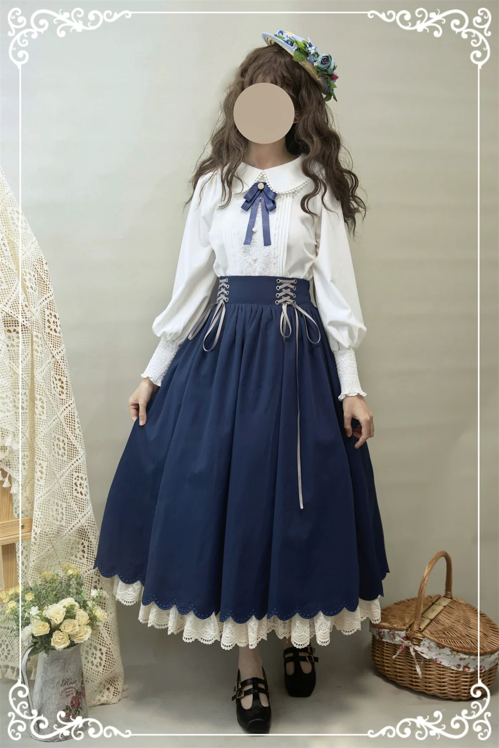 Countess's Autumn Travel - Vintage Lolita Shirt and Skirt - Image 12
