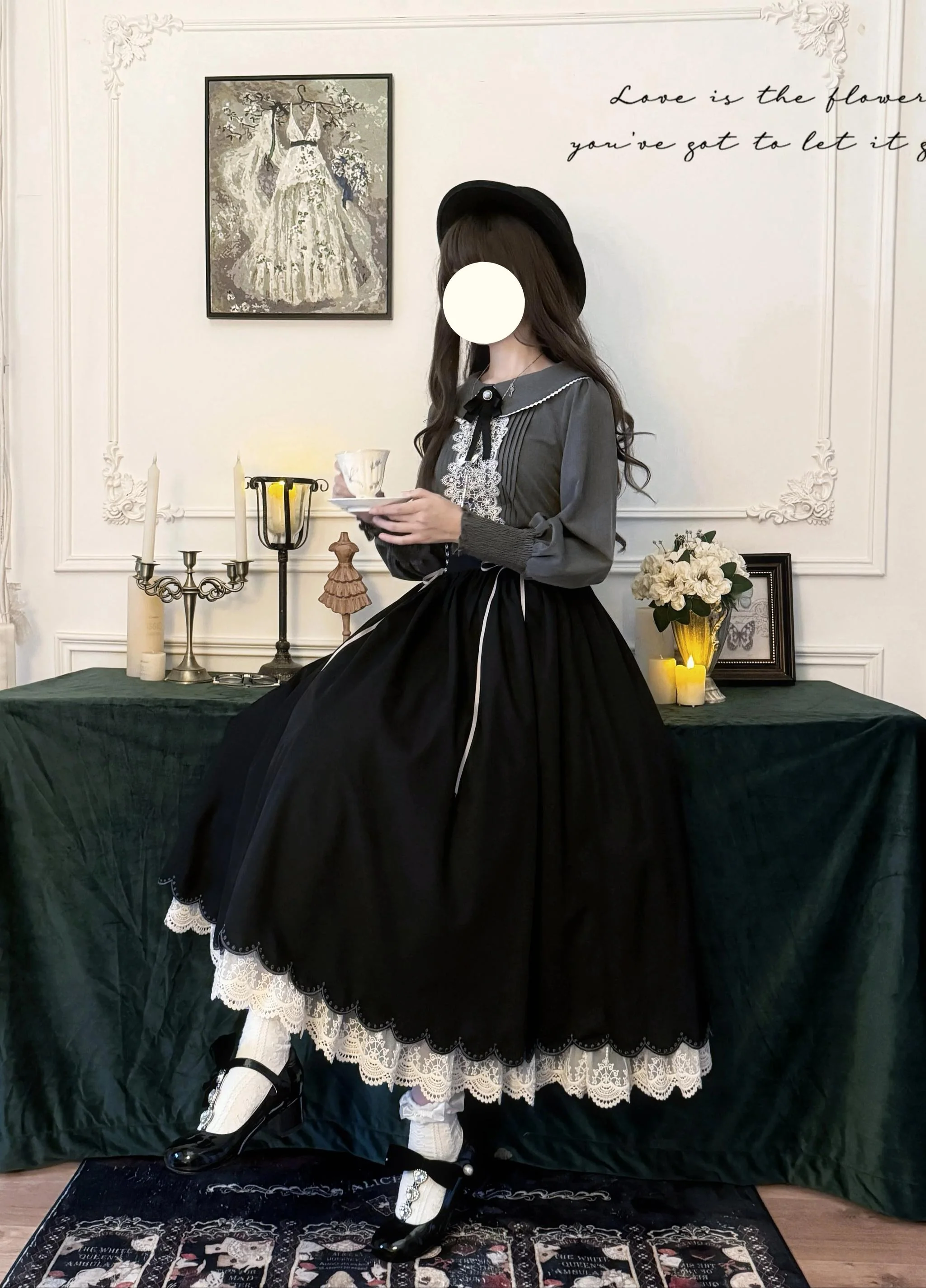 Countess's Autumn Travel - Vintage Lolita Shirt and Skirt - Image 27