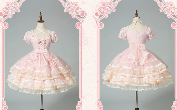 Puppets and Doll - Sweet Lolita OP Dress Multicolor - Image 23