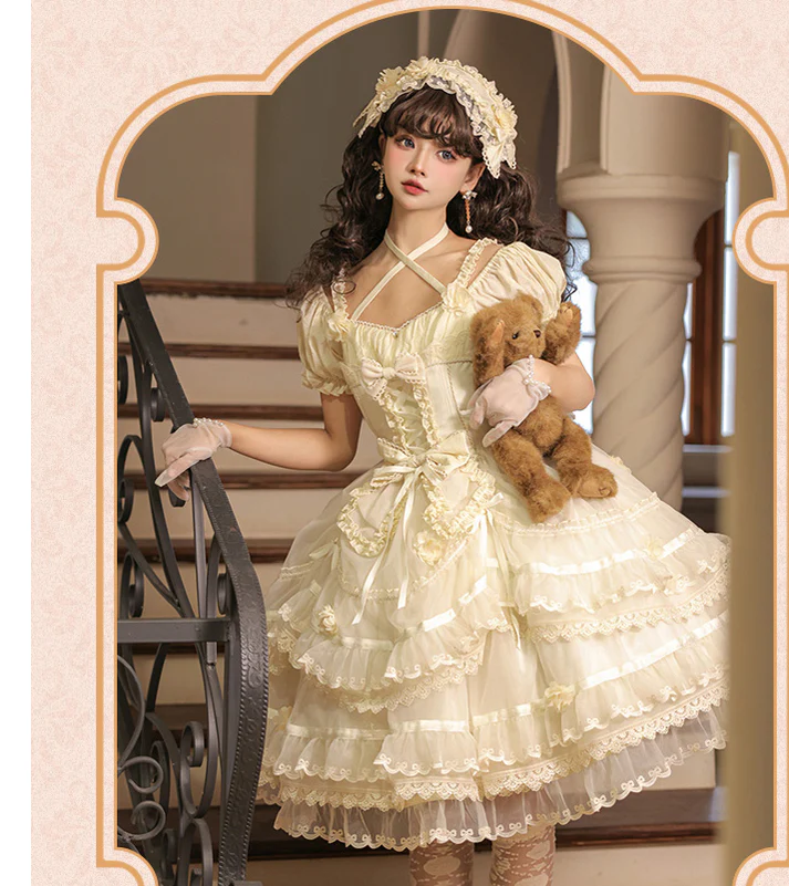 Puppets and Doll - Sweet Lolita OP Dress Multicolor - Image 28