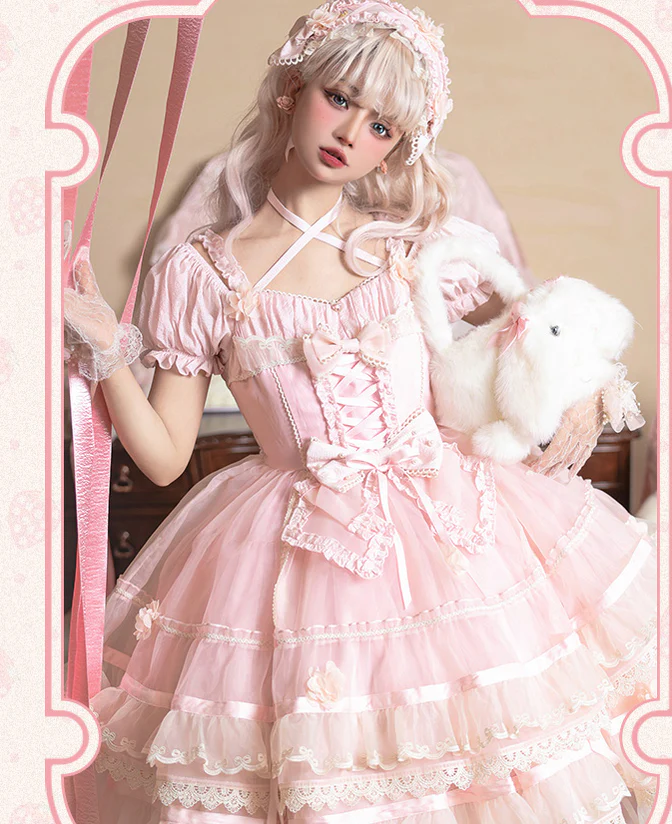 Puppets and Doll - Sweet Lolita OP Dress Multicolor - Image 30