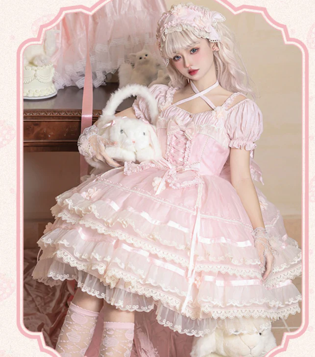 Puppets and Doll - Sweet Lolita OP Dress Multicolor - Image 34
