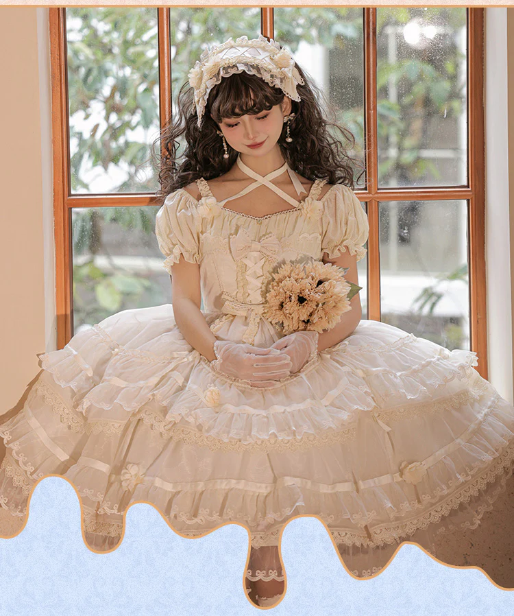 Puppets and Doll - Sweet Lolita OP Dress Multicolor - Image 6