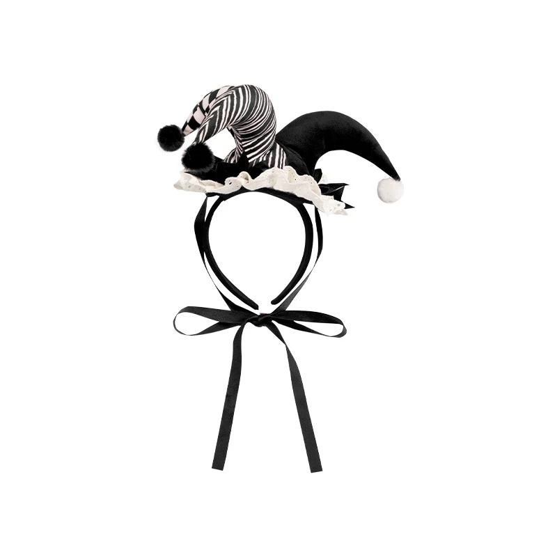 Puppet Mask - Clown Inspired Gothic Lolita OP Dress, Loose Fit - Image 36