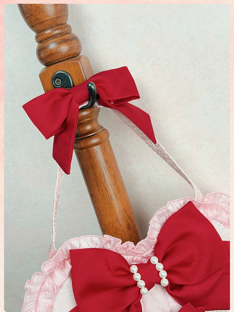 Sweetheart Petal - Color Block Sweet Lolita KC, Heart-shaped Bag - Image 13