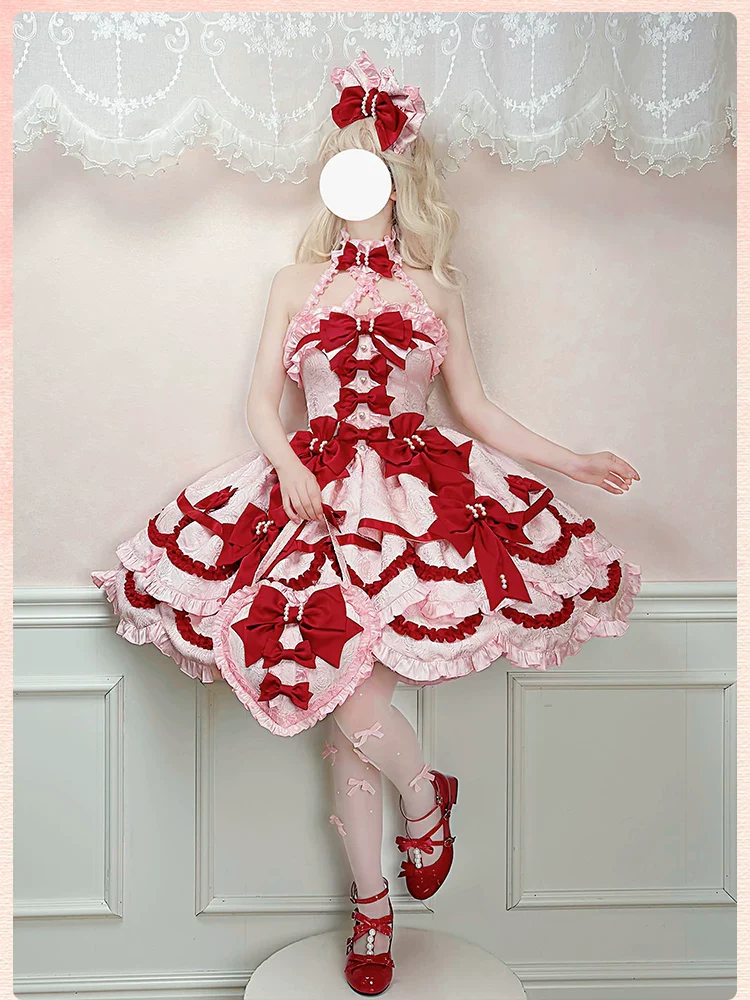 Sweetheart Petal - Color Block Sweet Lolita KC, Heart-shaped Bag - Image 18