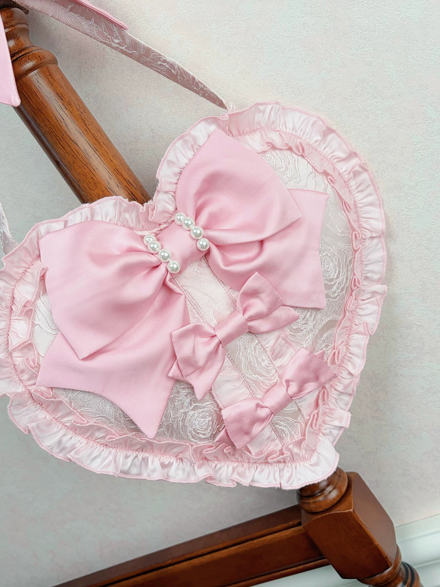 Sweetheart Petal - Color Block Sweet Lolita KC, Heart-shaped Bag - Image 5