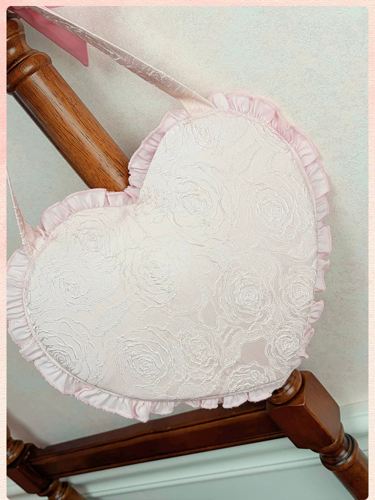 Sweetheart Petal - Color Block Sweet Lolita KC, Heart-shaped Bag - Image 6