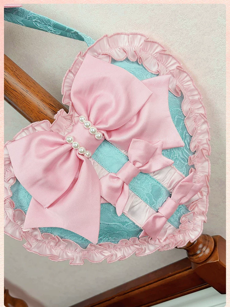 Sweetheart Petal - Color Block Sweet Lolita KC, Heart-shaped Bag - Image 7