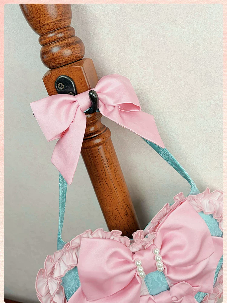Sweetheart Petal - Color Block Sweet Lolita KC, Heart-shaped Bag - Image 9