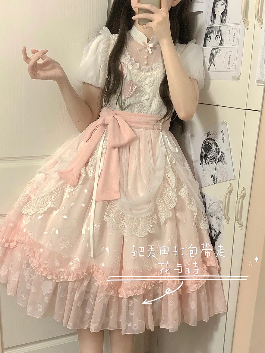 Elegant Lolita Dress Short Sleeve OP - Image 26